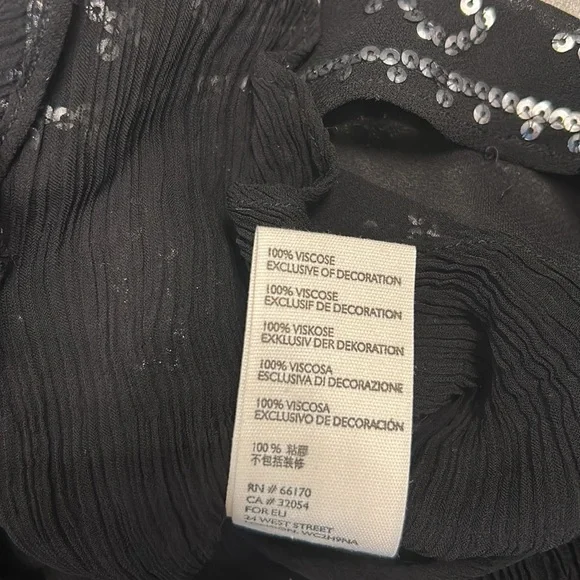 Free People  Black Tie Sequined Camisole - Picture 7 of 8